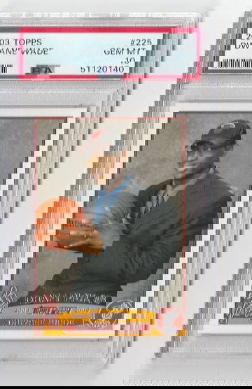 PSA 10 GEM MINT 2003 TOPPS DWAYNE WADE RC #225