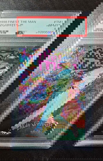 1998 Finest The Man Ken Griffey Jr. #103/500 PSA 8