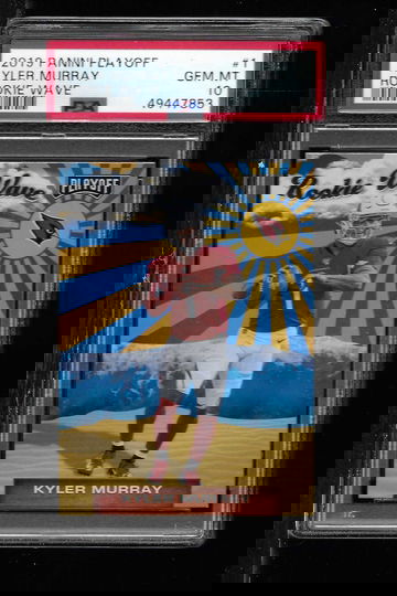 2019 PANINI PLAYOFF KYLER MURRAY ROOKIE WAVE PSA 10