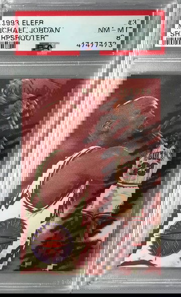 Michael Jordan 1993 Fleer Sharpshooter #3 - PSA 8
