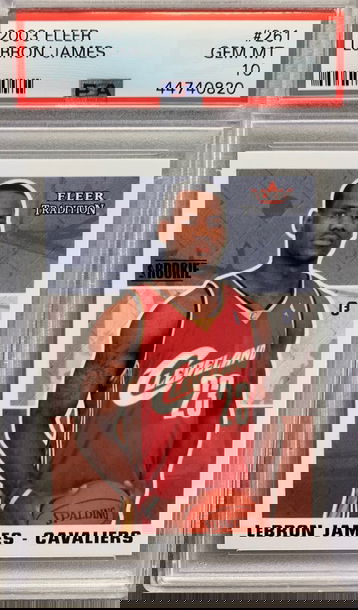 LEBRON JAMES 2003 FLEER ROOKIE #261 PSA 10 GEM MINT