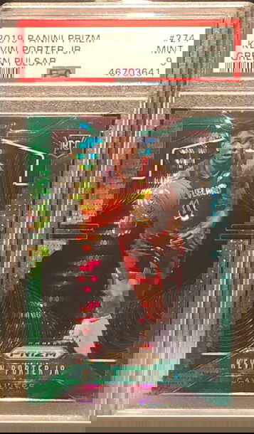 2019 Panini Prizm Green Pulsar Kevin Porter Jr. ROOKIE RC /25 #274 PSA 9 MINT