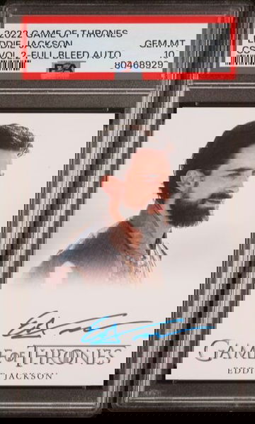 2022 Game of Thrones Eddie Jackson CS Vol. 2 Full Bleed Auto PSA 10 [NS-1A.39]