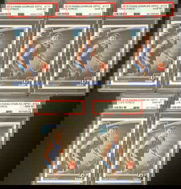 FIVE (5) 2019 Luka Optic PSA 10s