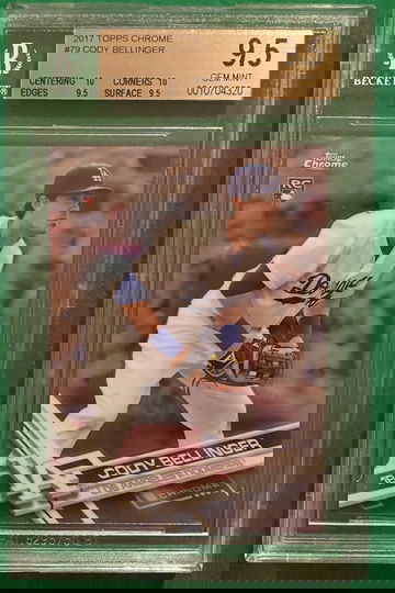 2017 Topps Chrome Cody Bellinger RC BGS 9.5 2 10’s 2 9.5’s