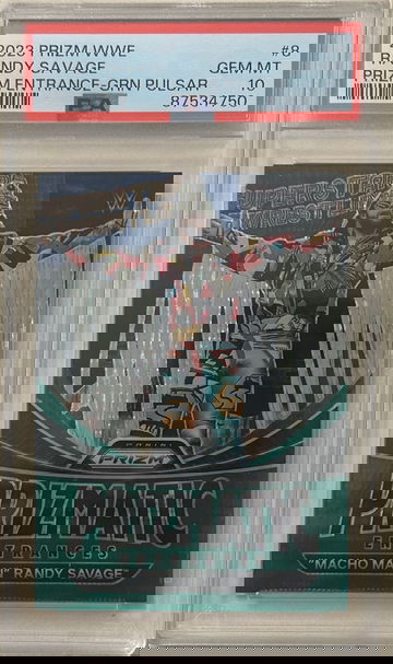 2023 Prizm WWE Randy Savage #8 PSA 10 GEM MT 1/25