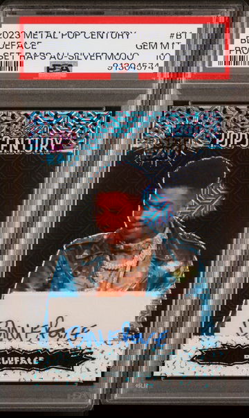 2023 Leaf Pop Century Silver Mojo Blueface #B1 Auto /15 PSA 10