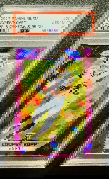 2017 Panini Prizm Cooper Kupp Purple Crystals Prizm RC /75 PSA 10 POP 11