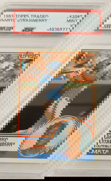 1983 Topps Traded Darryl Strawberry PSA 9