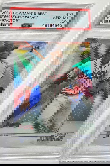 2018 Bowman’s Best Ronald Acuna Jr PSA 10 GEM MINT