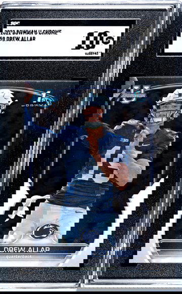 2022 Bowman Chrome University #59 DREW ALLAR PENN STATE Rookie Card RC GEM MINT