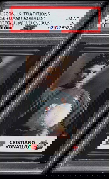 Cristiano Ronaldo 2006 UK Traditions Football World Stars PSA MINT 9