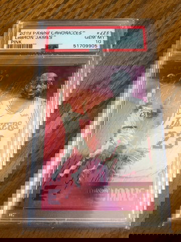 2019 Panini Chronicles Pink #223 Lebron James PSA 10 POP 43