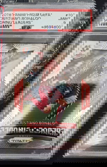 2018 Prizm UEFA Scoring Kings Cristiano Ronaldo PSA 9