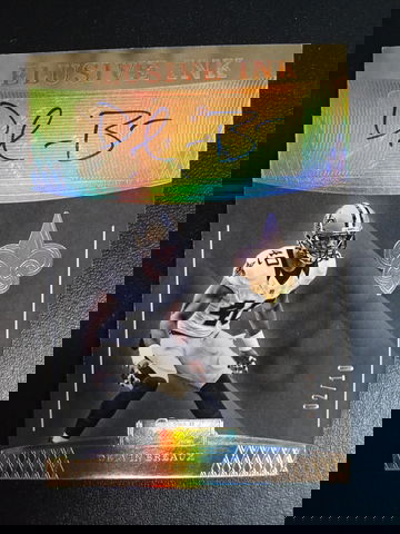 2016 panini donruss signature series elusive ink delvin breaux gold holo foil 2/10