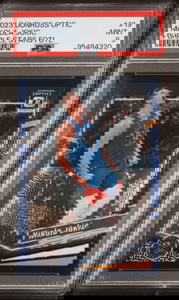 2023 PANINI DONRUSS OPTIC NIKOLA JOKIC #19 PURPLE STARS FOTL PSA 9