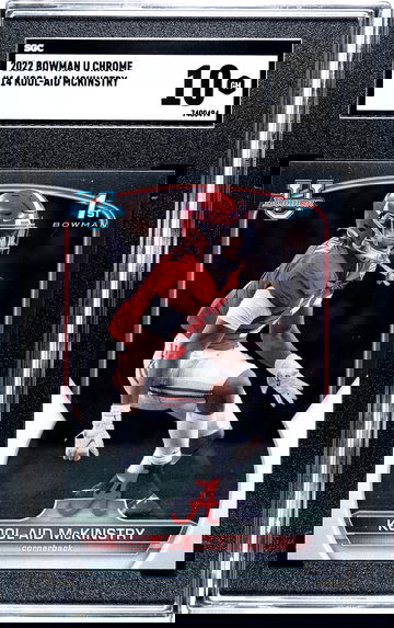 2022 Bowman Chrome University #14 Kool-Aid McKinstry ALABAMA Rookie Card RC GEM MINT