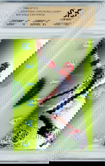 Vince Carter 2006 Fleer e-X Essential Credentials Now /24 BGS 9.5