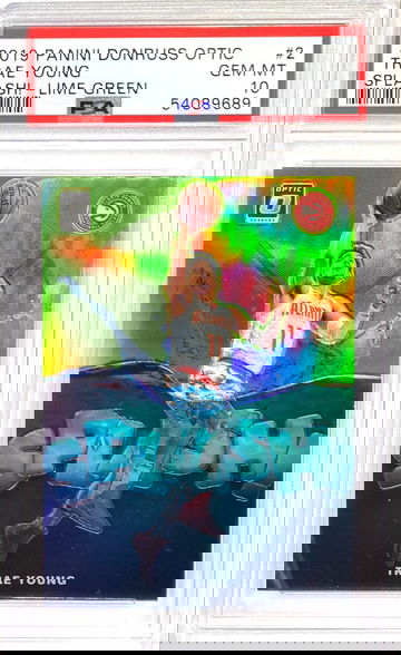 2019 OPTIC TRAE YOUNG SPLASH LIME GREEN /149 #2 PSA 10