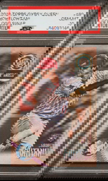 2018 Topps Gypsy Queen Shohei Ohtani RC GQ Logo Swap #89 Angels Rookie SP PSA 10