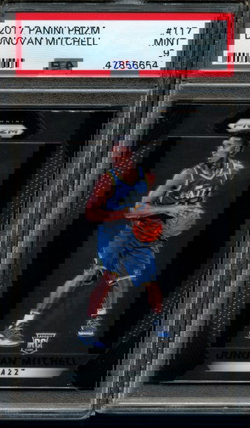 2017 Panini Prizm Donovan Mitchell PSA 9