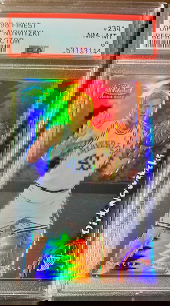 1998 Finest Refractor  Dirk Nowitzki NM-MT PSA 8