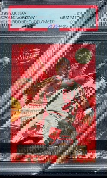 1995 Ultra Double Trouble #3 Michael Jordan Gold Medallion PSA 10 Gem Mint