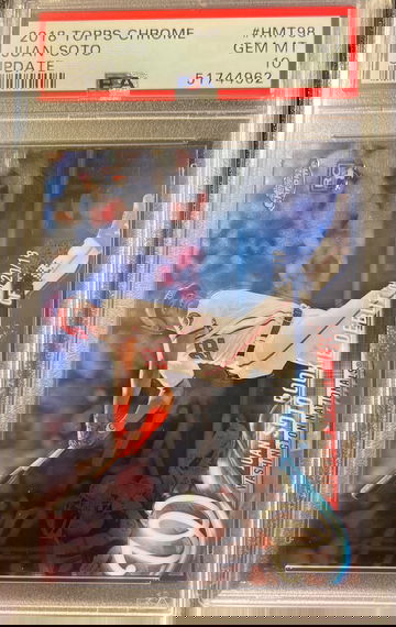 2018 Topps chrome update Juan Soto PSA 10