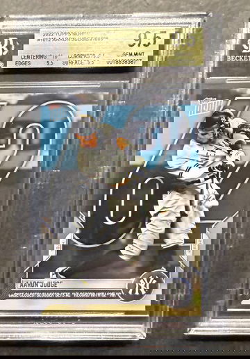 2022 Topps Now 1012 Aaron Judge BGS 9.5 Gem Mint