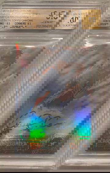 2015 Topps Chrome Rookie Autos Refractor #ARCC Carlos Correa 