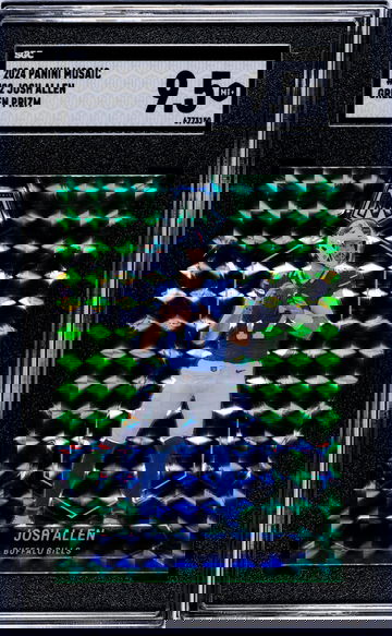 2024 Panini Mosaic #22 Josh Allen Green Prizm SGC 9.5