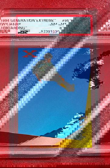 1994 Generation extreme Tony Hawk #95 Skateboarding Card PSA 8