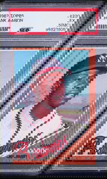 1962 TOPPS HANK AARON #320 PSA 5
