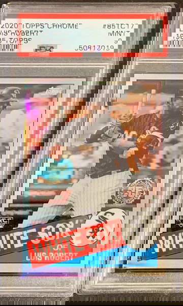 2020 Topps Chrome Luis Robert 1985 PSA 9 Mint