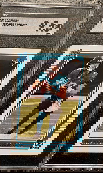 2021 Donruss Trevor Lawrence Rated Rookie RC #251 SGC 9.5 Jaguars