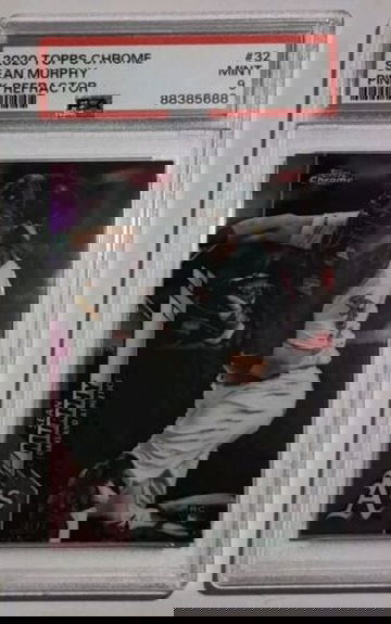 2020 Topps Chrome Sean Murphy #32 Pink Refractor PSA 9