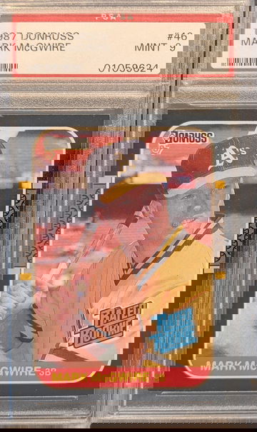 1987 Donruss Rated Rookie Card Mark McGwire PSA 9