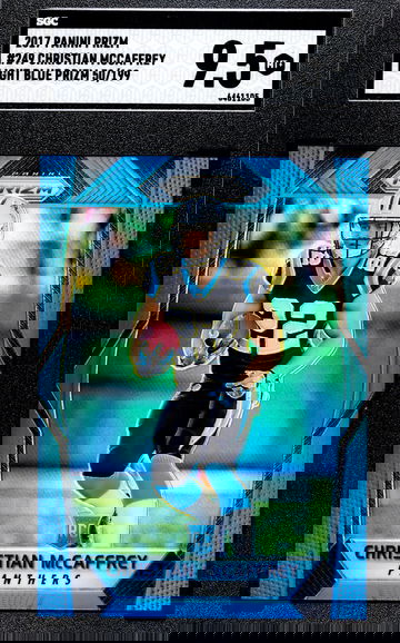 2017 Panini Prizm Christian McCaffrey Light Blue /199 SGC 9.5