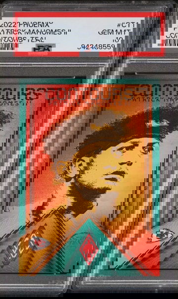 2022 PANINI PHOENIX CONTOURS CT1 PATRICK MAHOMES II TEAL /150 PSA GEM MINT 10