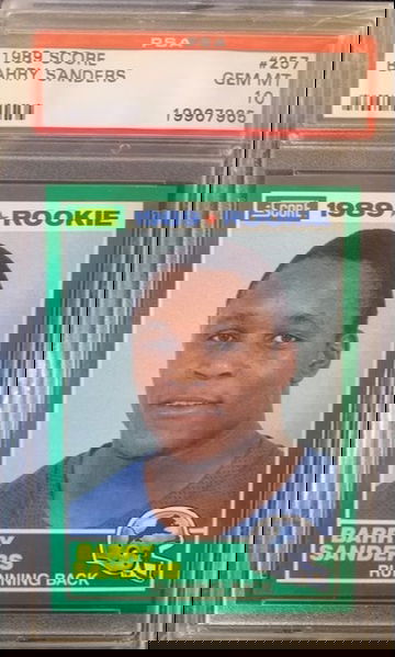 Barry Sanders 1989 Score PSA 10