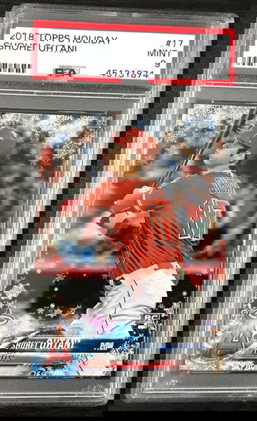 2018 Topps Holiday Shohei Ohtani PSA 9