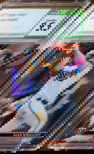 2021 Topps Finest Alex Kirilloff #55 RC Rookie Gem Mint CSG 9.5 Twins