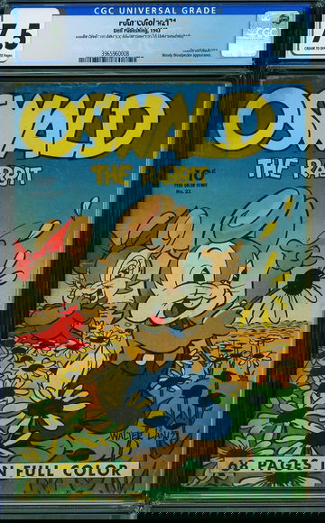 FOUR COLOR #21, CGC 7.5 VF-