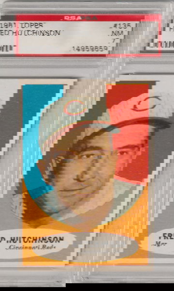 1961 Topps #135 Fred Hutchinson PSA 7 (Near Mint)