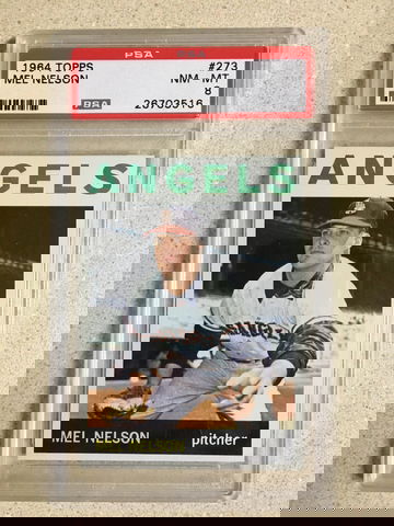 1964 Topps #273 Mel Nelson PSA 8 NM-MT ANGELS 