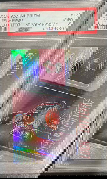 2019 Panini Prizm Tyler Herro Luck of the Lottery - Silver Prizm PSA 9