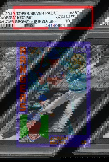 Adrian Beltre 2019 Topps Silver Pack Purple Refractor /75