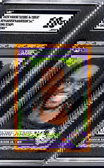 2024 Panini Score-A-Treat #38 Marvin Harrison Jr. Rising Stars Pumpkins SGC 10