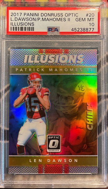 2017 Optic Illusions Patrick Mahomes PSA 10
