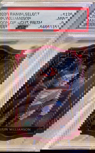 2020 Panini Select Maroon Die-Cut Zion Williamson /175 PSA 9